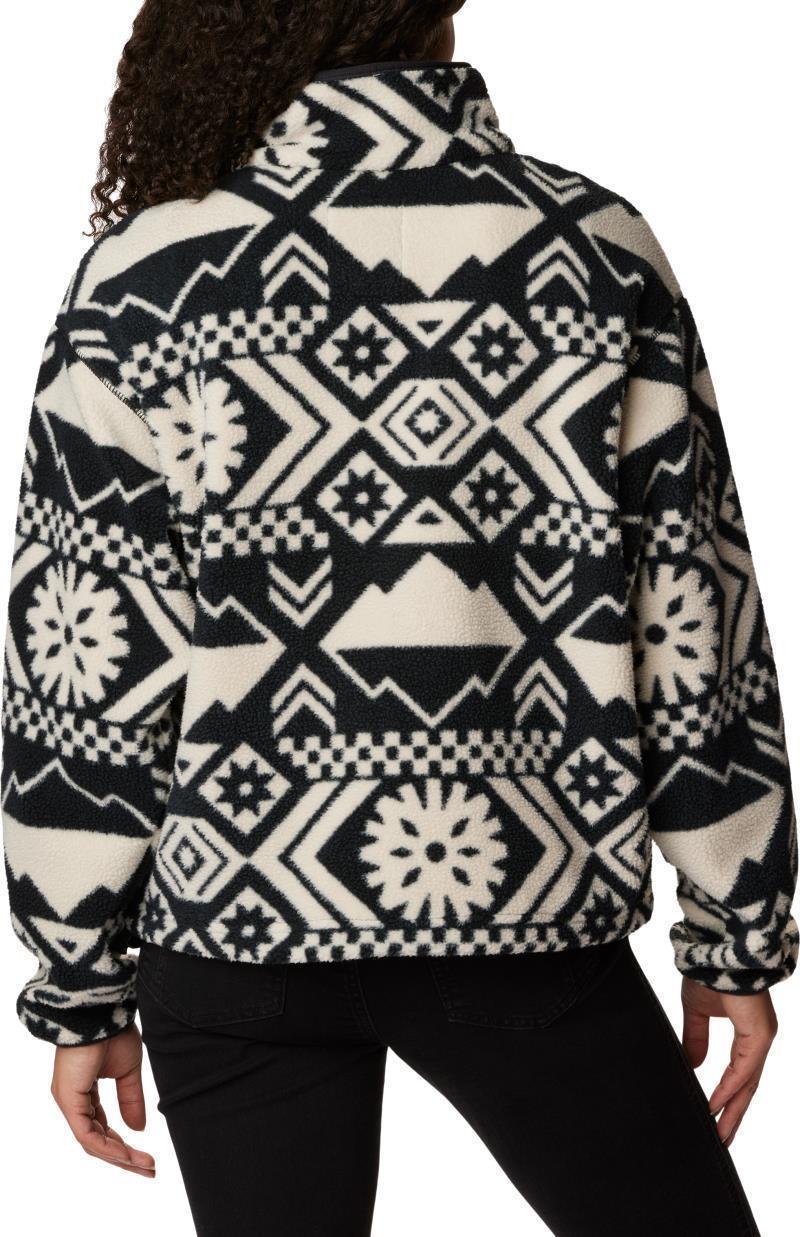 Helvetia Cropped Half Snap - Womens - Black Checkered Peaks Tonal 3