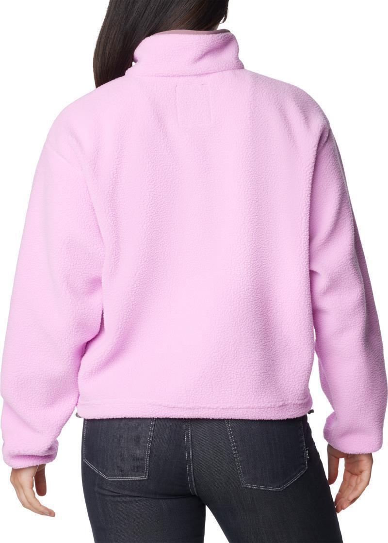 Helvetia Cropped Half Snap - Womens - Cosmos / Salmon Rose / Fig 3