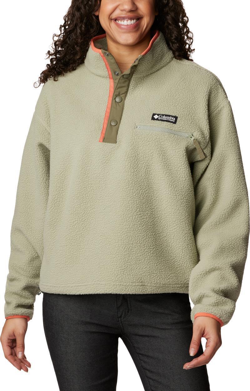 Helvetia Cropped Half Snap - Womens - Safari 1