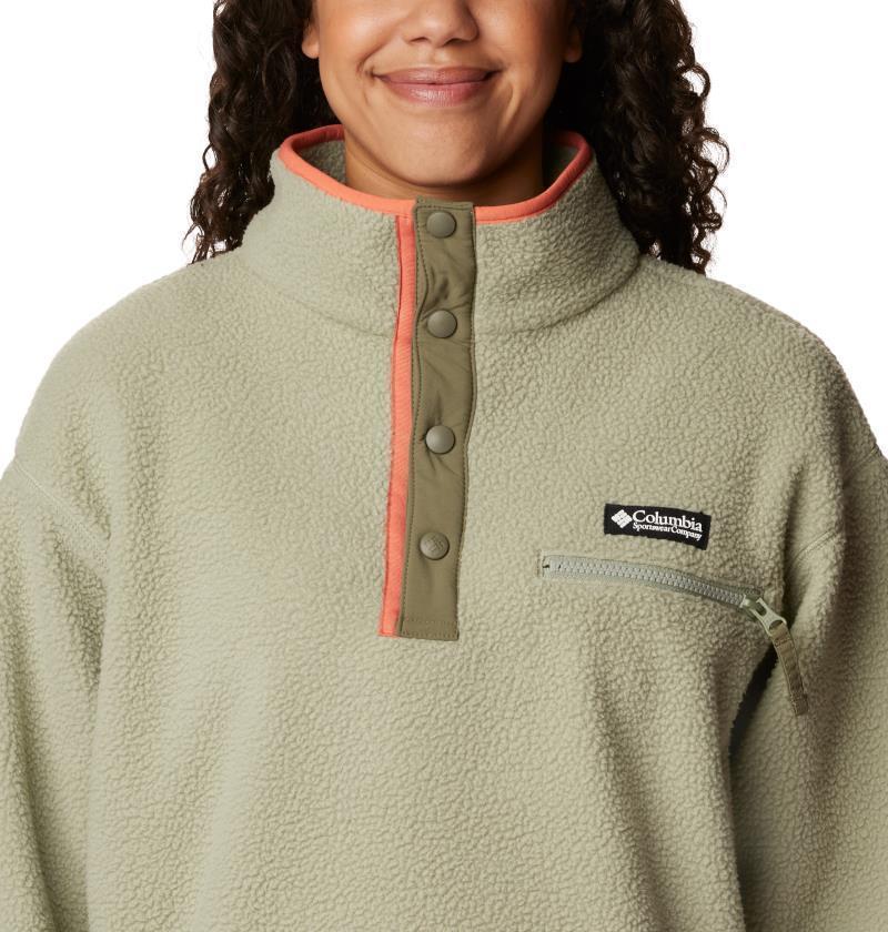 Helvetia Cropped Half Snap - Womens - Safari 4