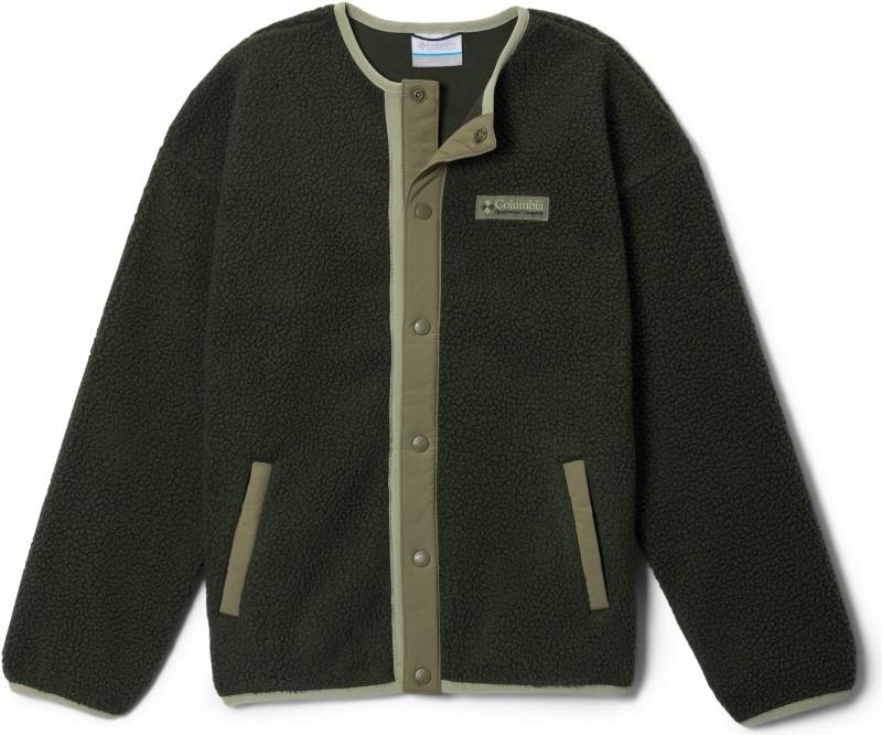 Helvetia Full Snap Fleece - Youth - greenscape / stone green 1