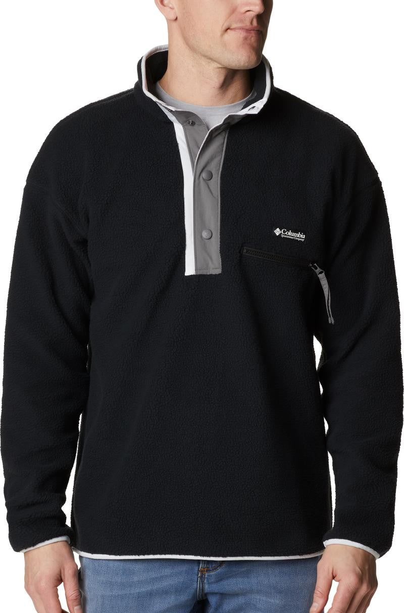 Helvetia Half Snap Fleece - Big - Mens - black 1