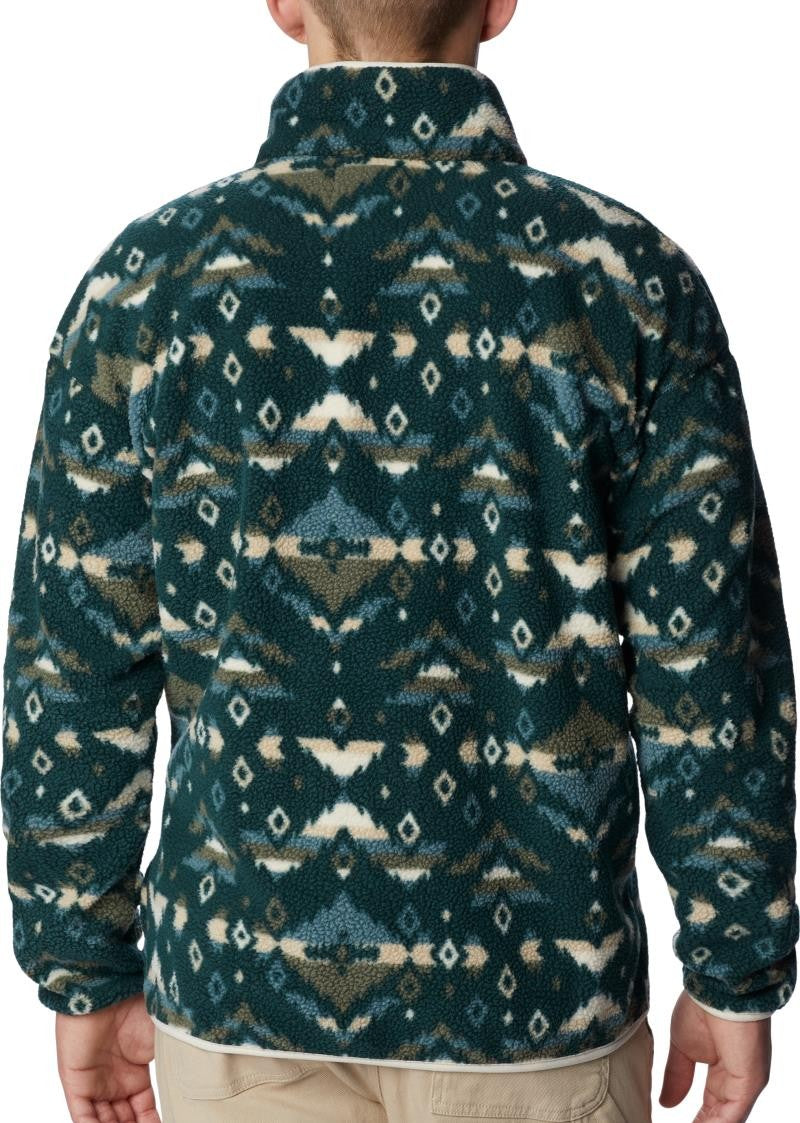 Helvetia Half Snap Fleece - Big - Mens - spruce rocky mountain print 1