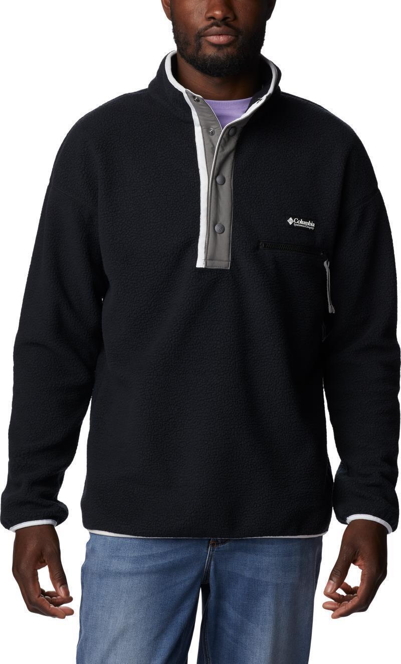 Helvetia Half Snap Fleece - Tall - Mens - Black 1
