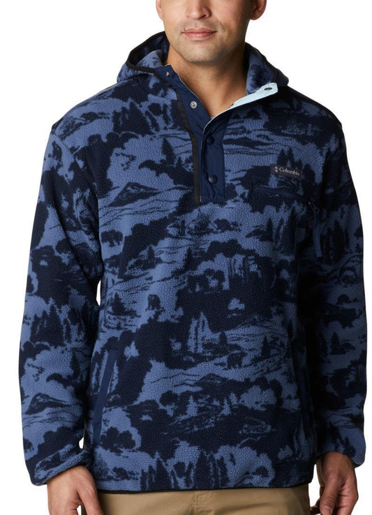 Helvetia Hoodie - Tall - Mens - Collegiate Navy Roasted Print 1