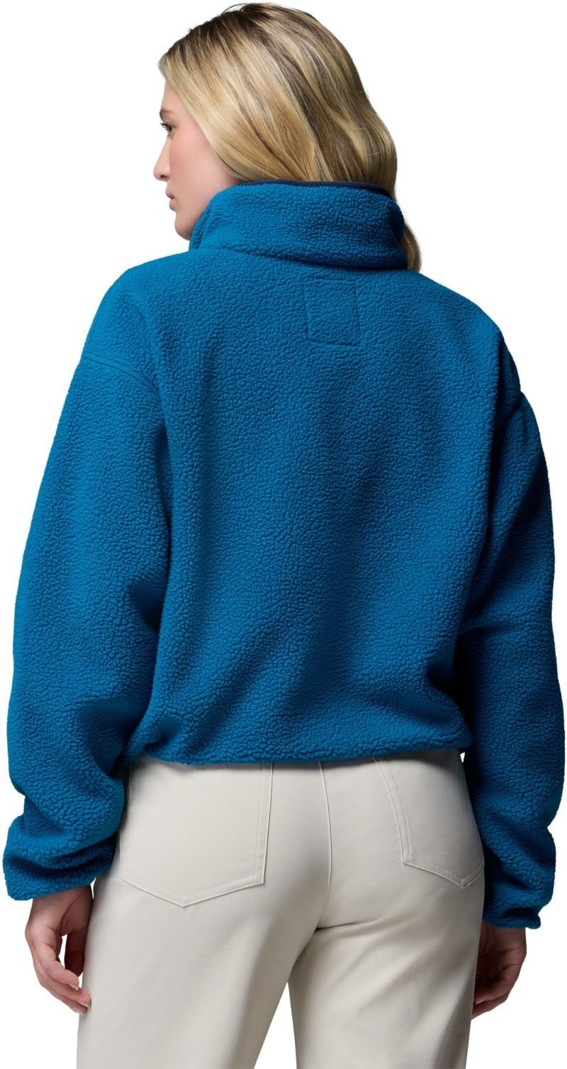 Helvetia II Cropped Half-Snap Fleece, Extended - Womens - phoenix blue / rainy day 1