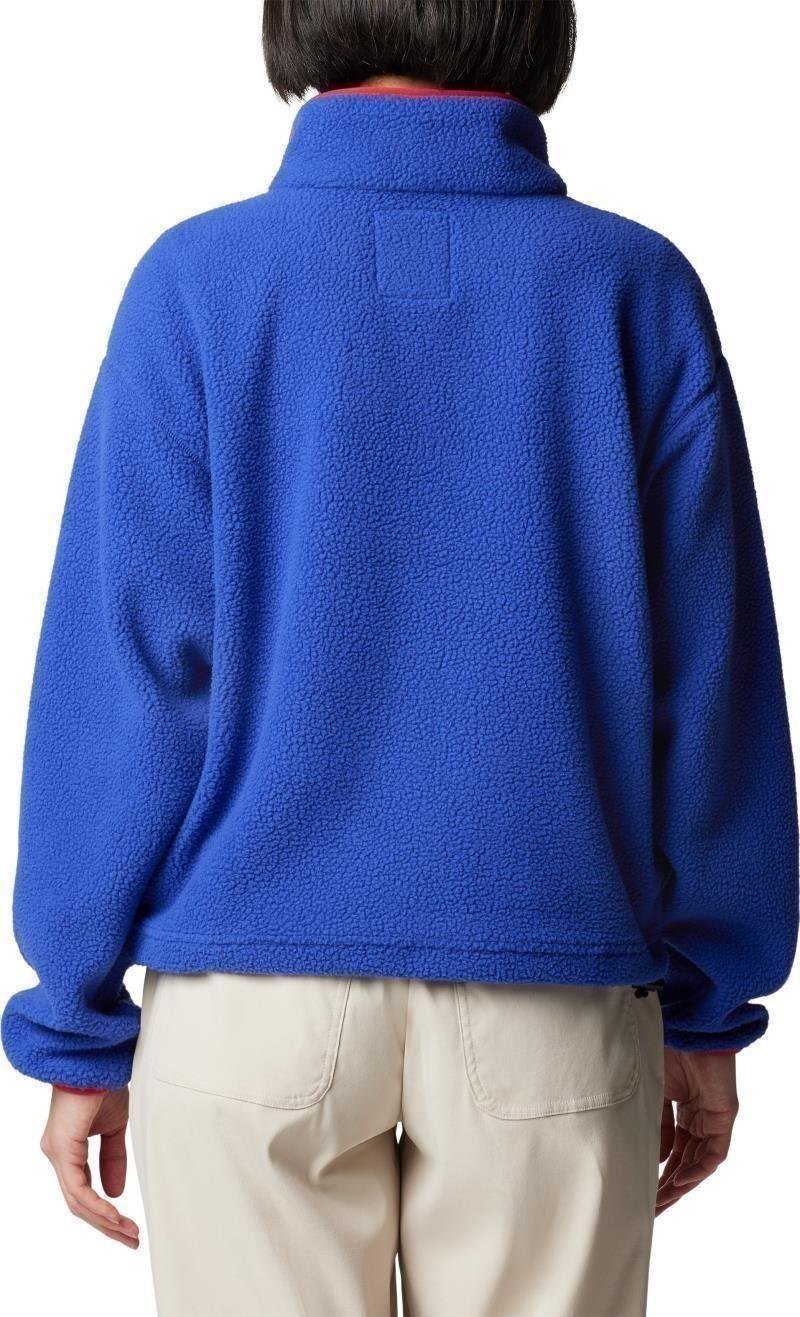 Helvetia II Cropped Half-Snap Fleece - Womens - clematis blue 1