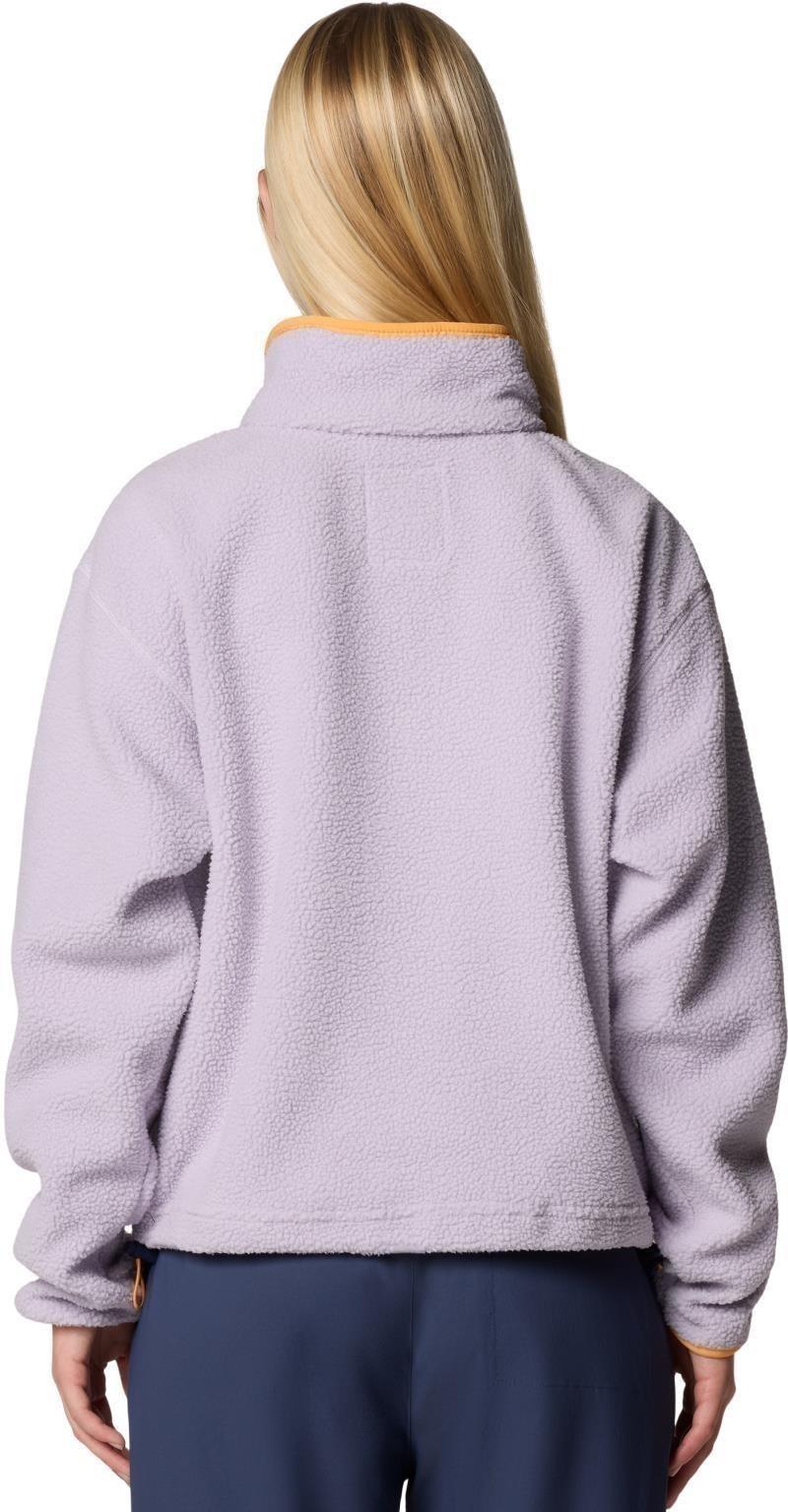 Helvetia II Cropped Half-Snap Fleece - Womens - lavender pearl 1