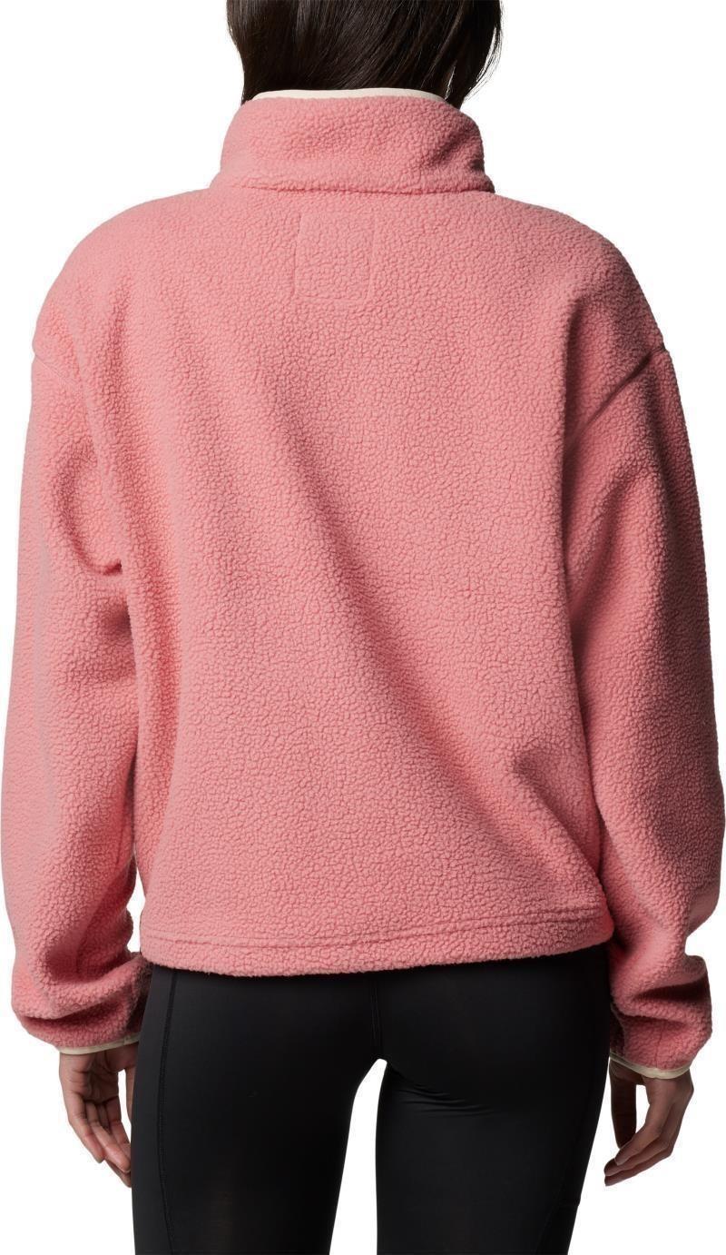 Helvetia II Cropped Half-Snap Fleece - Womens - pink agave 1