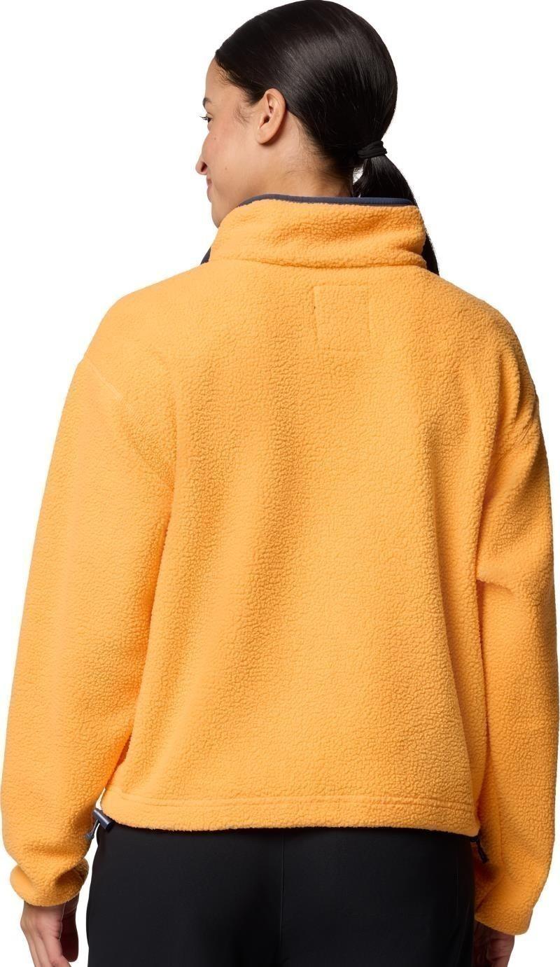 Helvetia II Cropped Half-Snap Fleece - Womens - summer orange 1