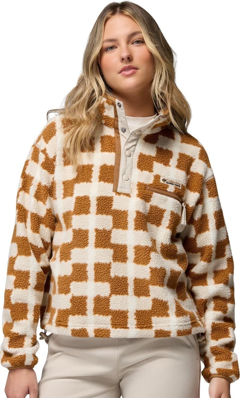 Helvetia II Cropped Half-Snap, Printed, Extended - Womens - camel brown / geostack 1