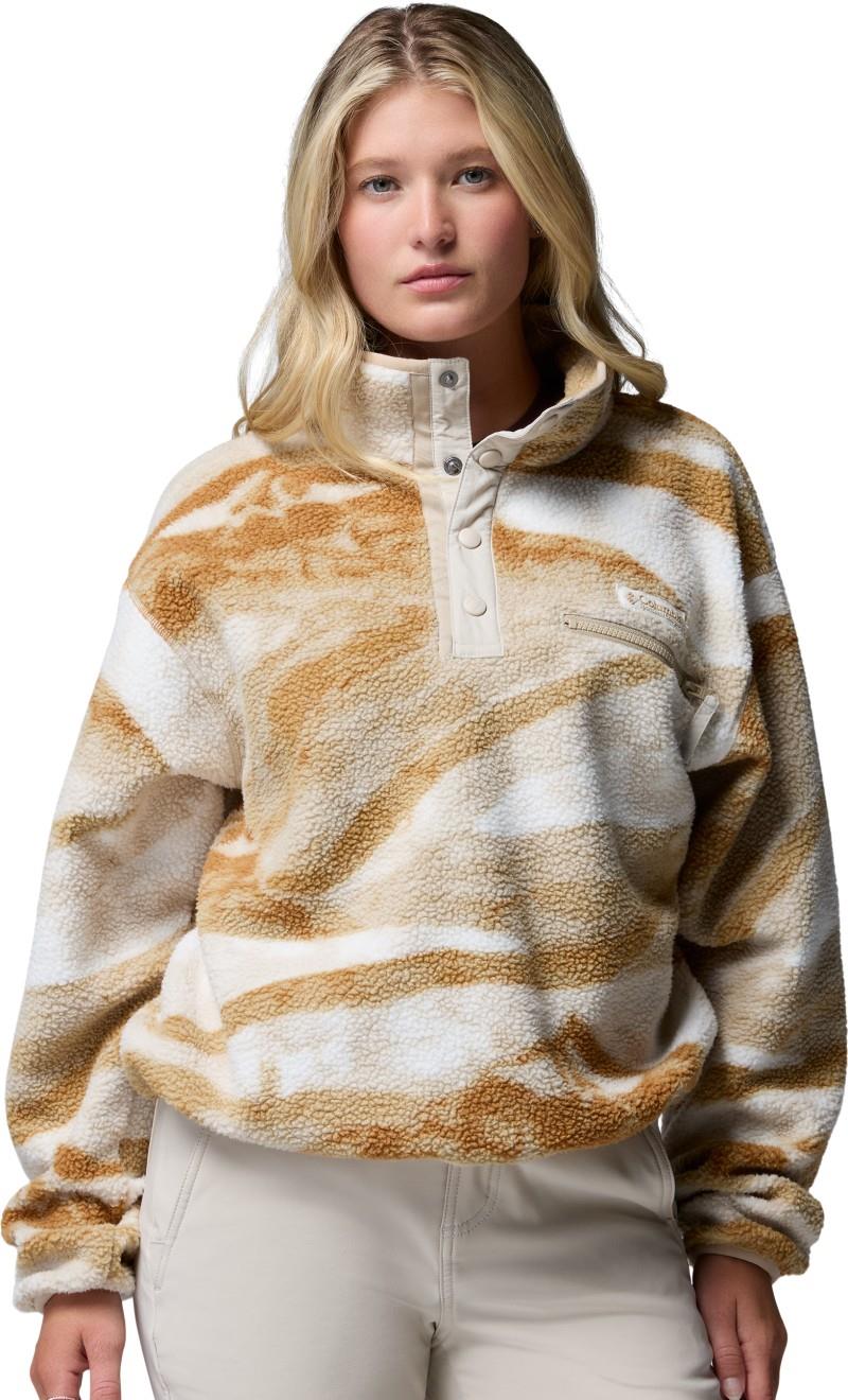 Helvetia II Cropped Half-Snap, Printed, Extended - Womens - sea salt / summits 1