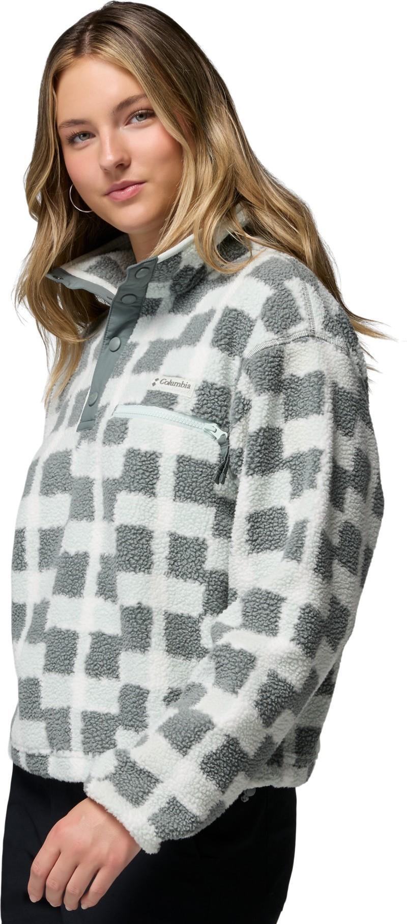 Helvetia II Cropped Half-Snap, Printed, Extended - Womens - sedona sage / geostack 1