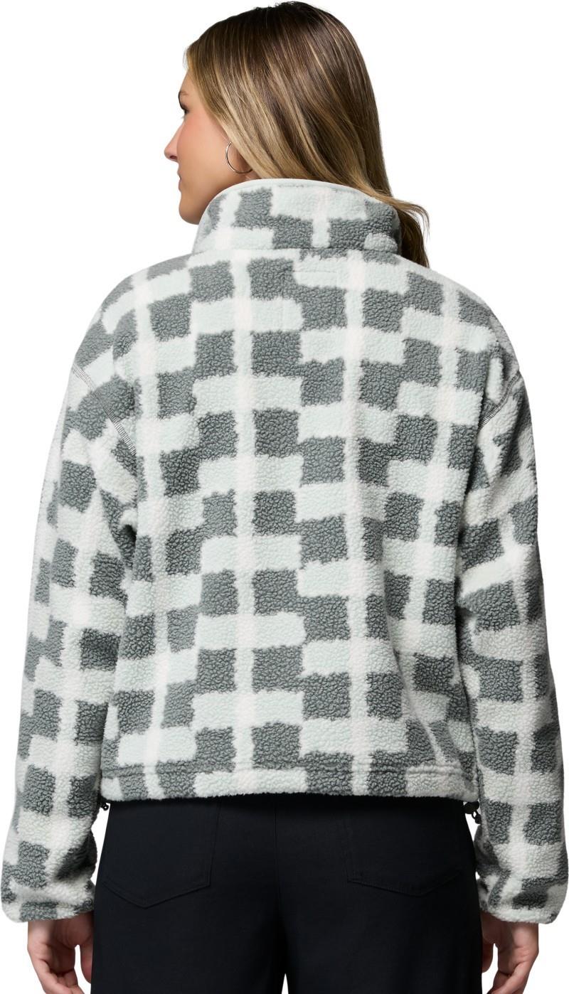 Helvetia II Cropped Half-Snap, Printed, Extended - Womens - sedona sage / geostack 1