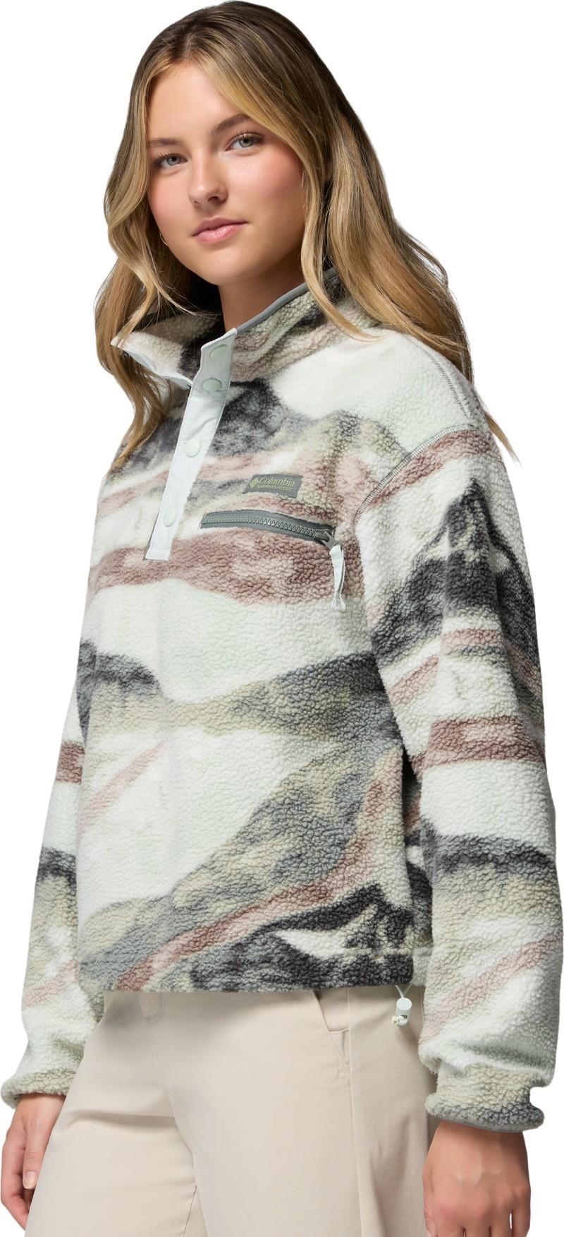 Helvetia II Cropped Half-Snap, Printed, Extended - Womens - sedona sage / summits 1