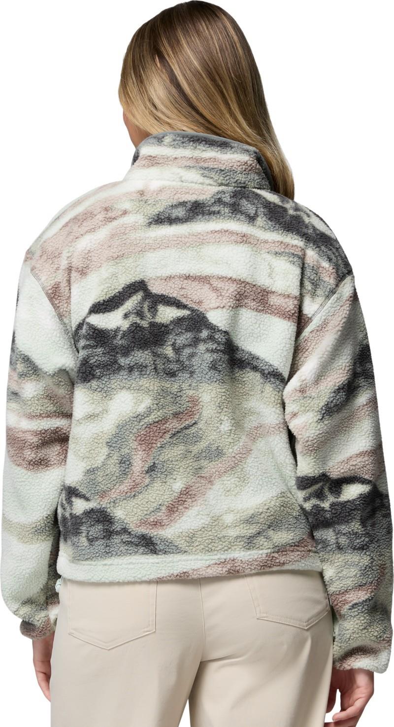 Helvetia II Cropped Half-Snap, Printed, Extended - Womens - sedona sage / summits 1