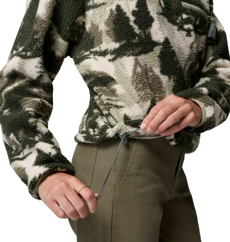Helvetia II Cropped Half-Snap, Printed, Extended - Womens - stone green / frostday 1