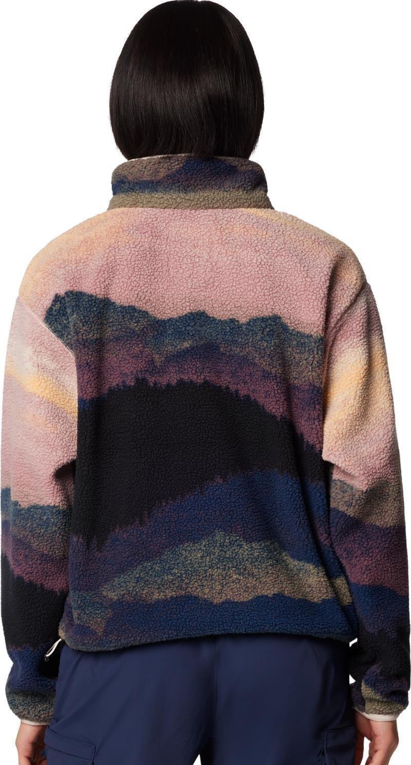 Helvetia II Cropped Half-Snap, Printed - Womens - collegiate navy dolomites 1