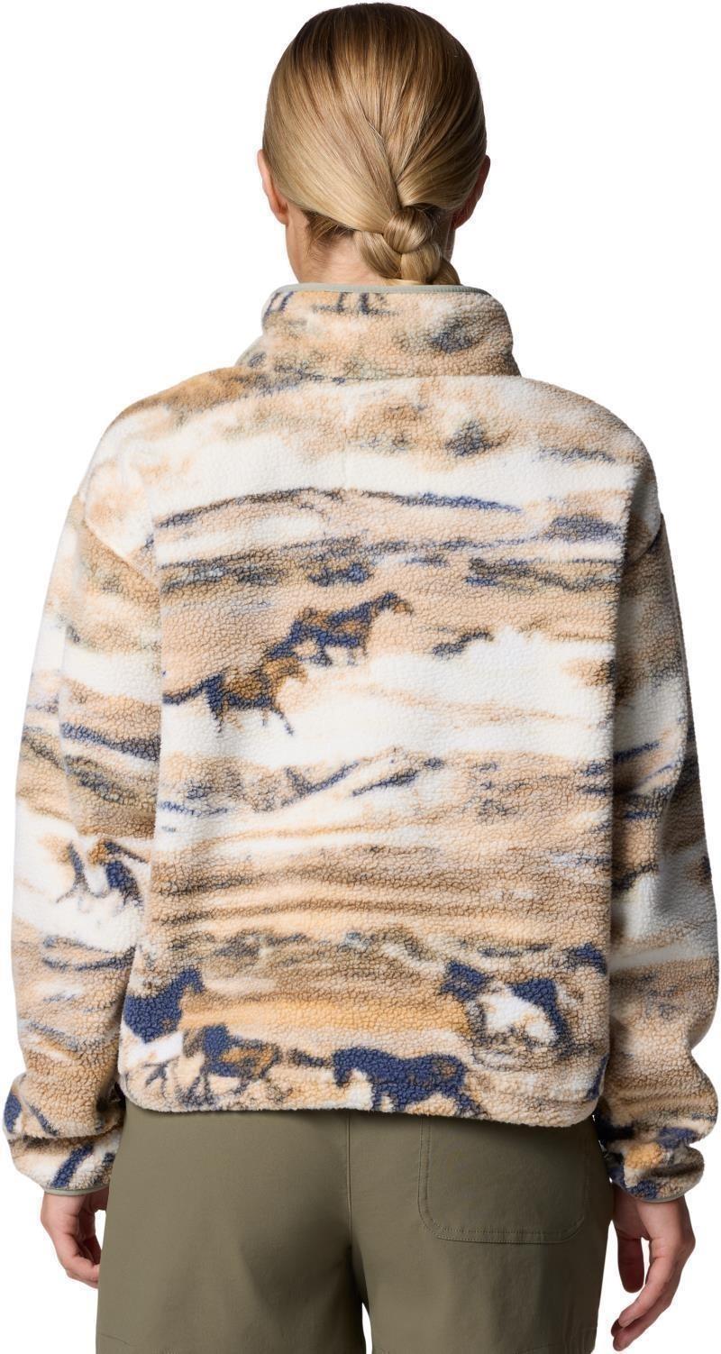 Helvetia II Cropped Half-Snap, Printed - Womens - lemon wash roaming 1