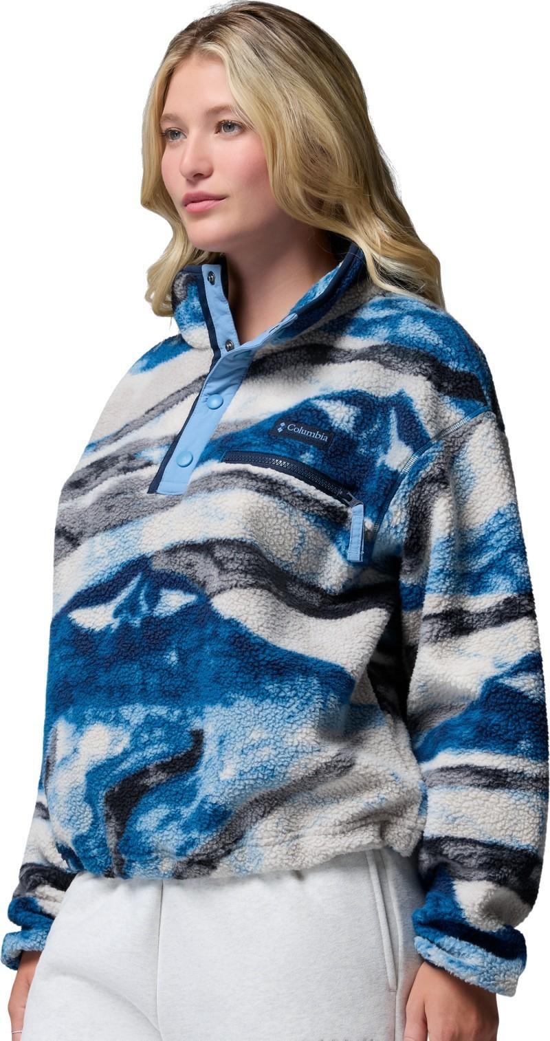 Helvetia II Cropped Half-Snap, Printed - Womens - phoenix blue / summits 1