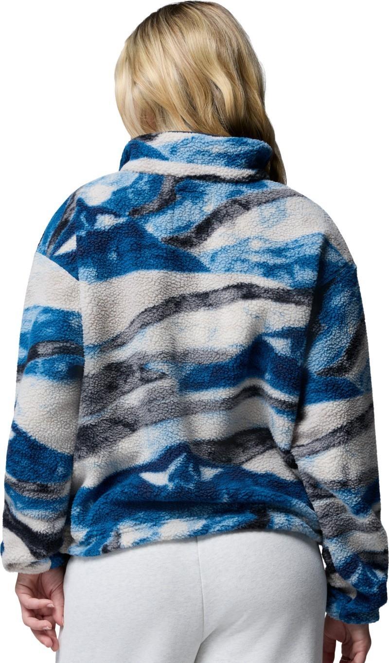 Helvetia II Cropped Half-Snap, Printed - Womens - phoenix blue / summits 1