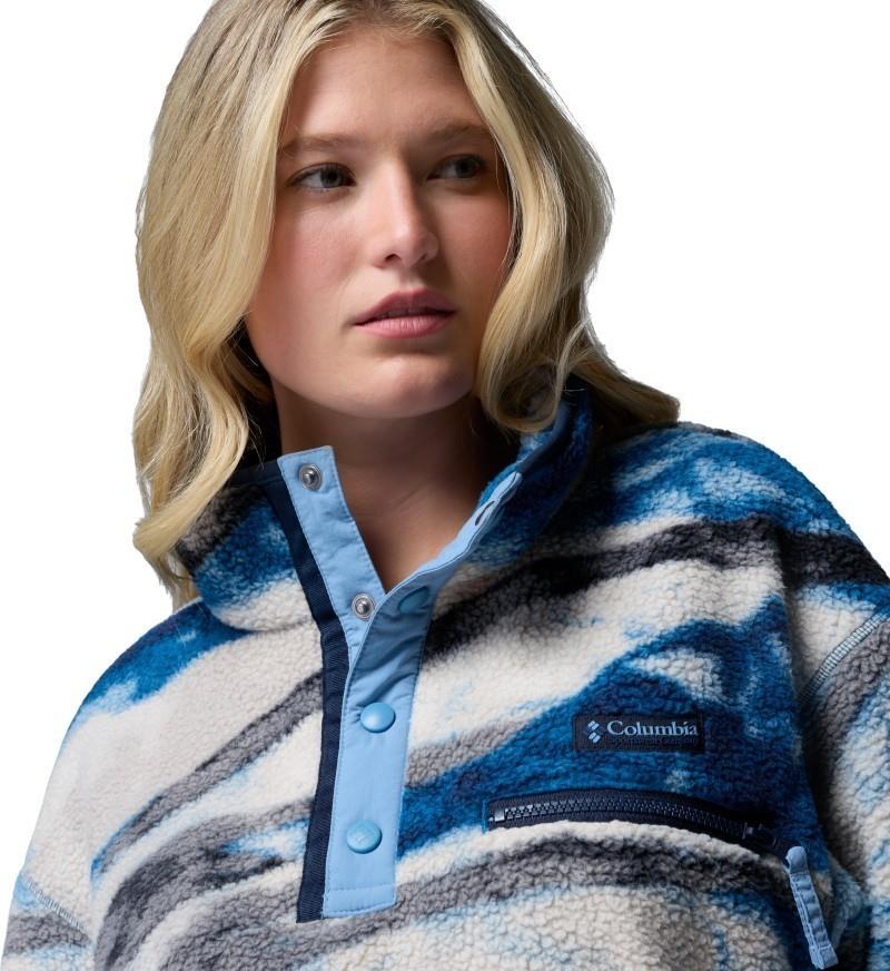 Helvetia II Cropped Half-Snap, Printed - Womens - phoenix blue / summits 1