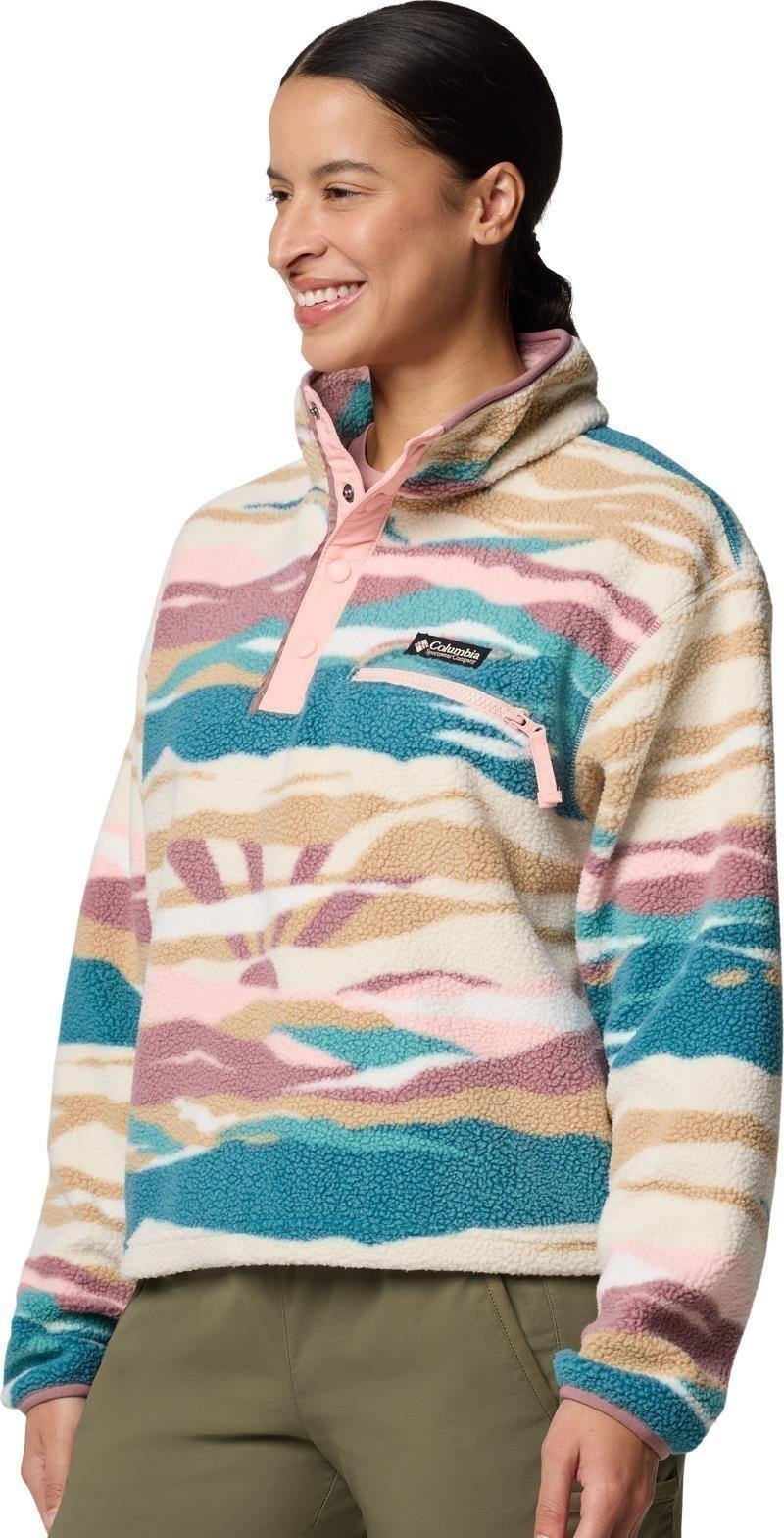 Helvetia II Cropped Half-Snap, Printed - Womens - river blue rogue valley 1