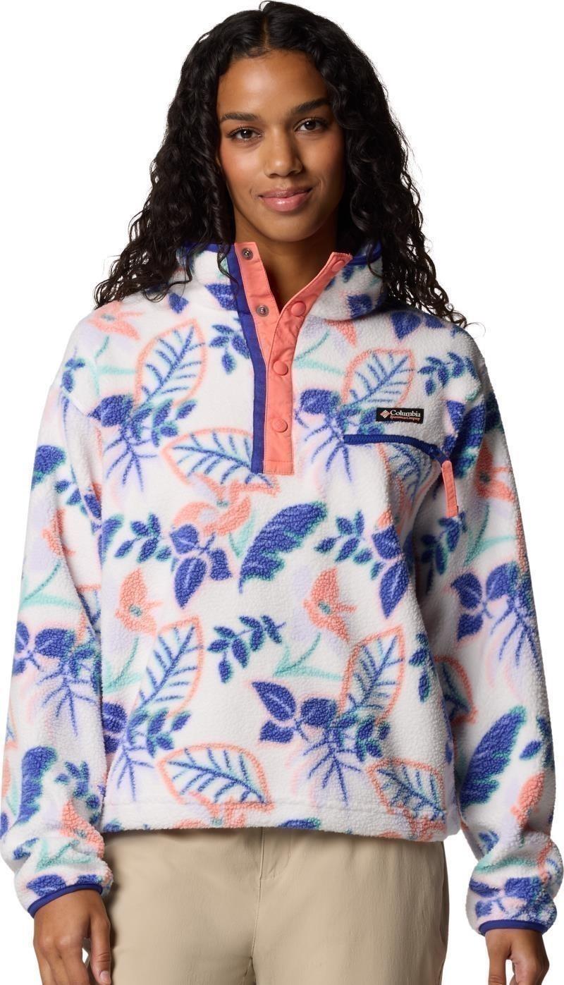 Helvetia II Cropped Half-Snap, Printed - Womens - sea salt pasteled multi 1