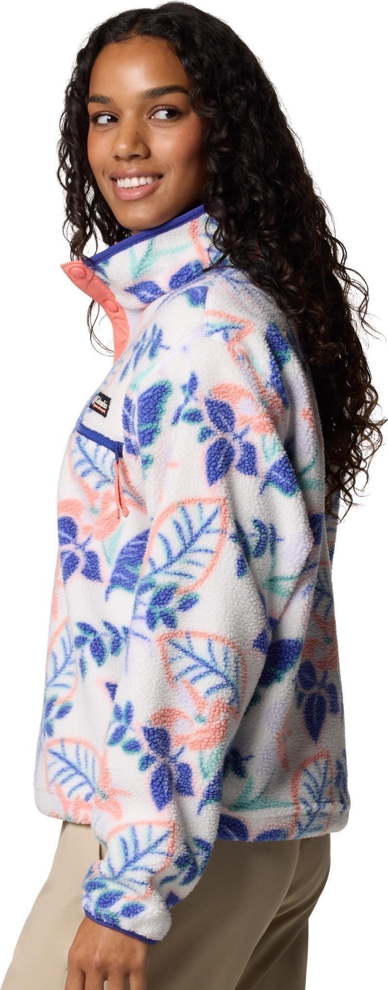 Helvetia II Cropped Half-Snap, Printed - Womens - sea salt pasteled multi 1