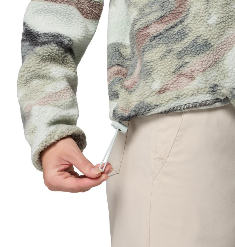 Helvetia II Cropped Half-Snap, Printed - Womens - sedona sage / summits 1