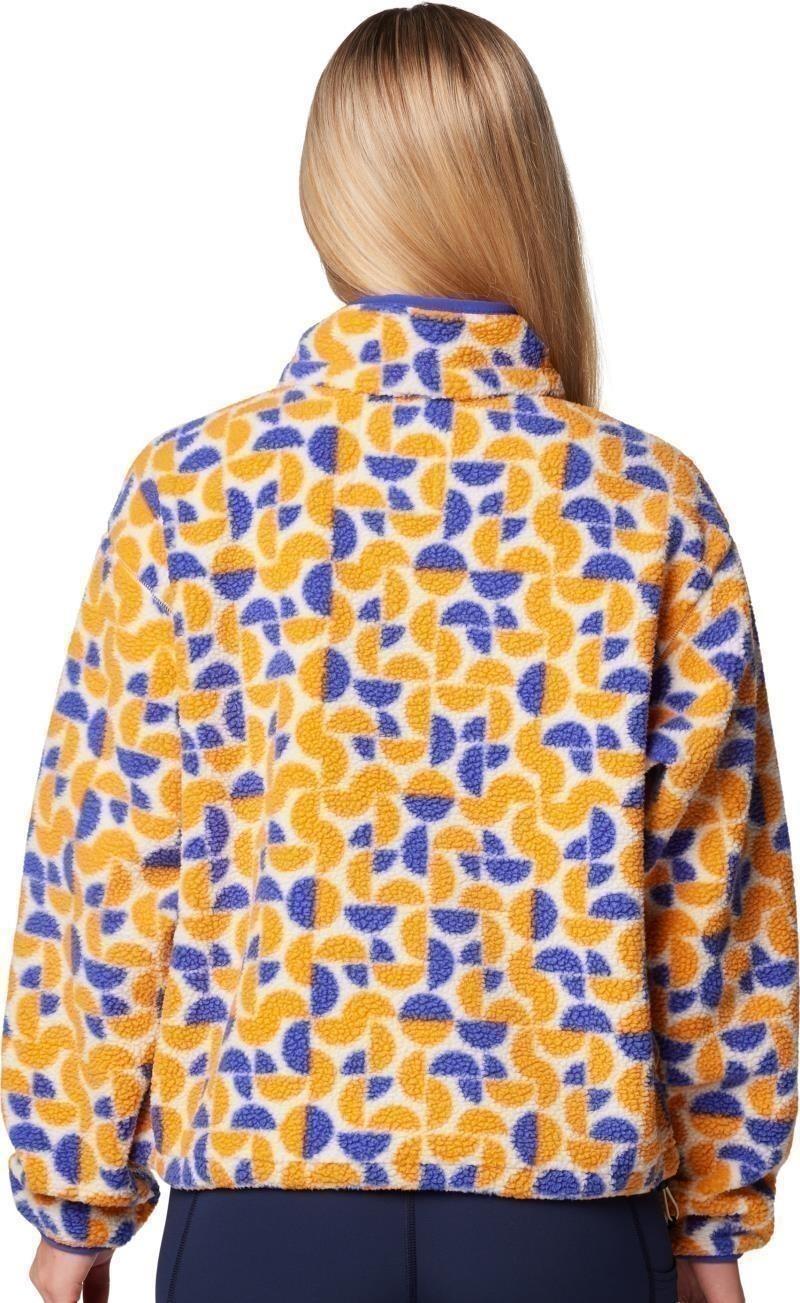 Helvetia II Cropped Half-Snap, Printed - Womens - sunstone retroscape 1