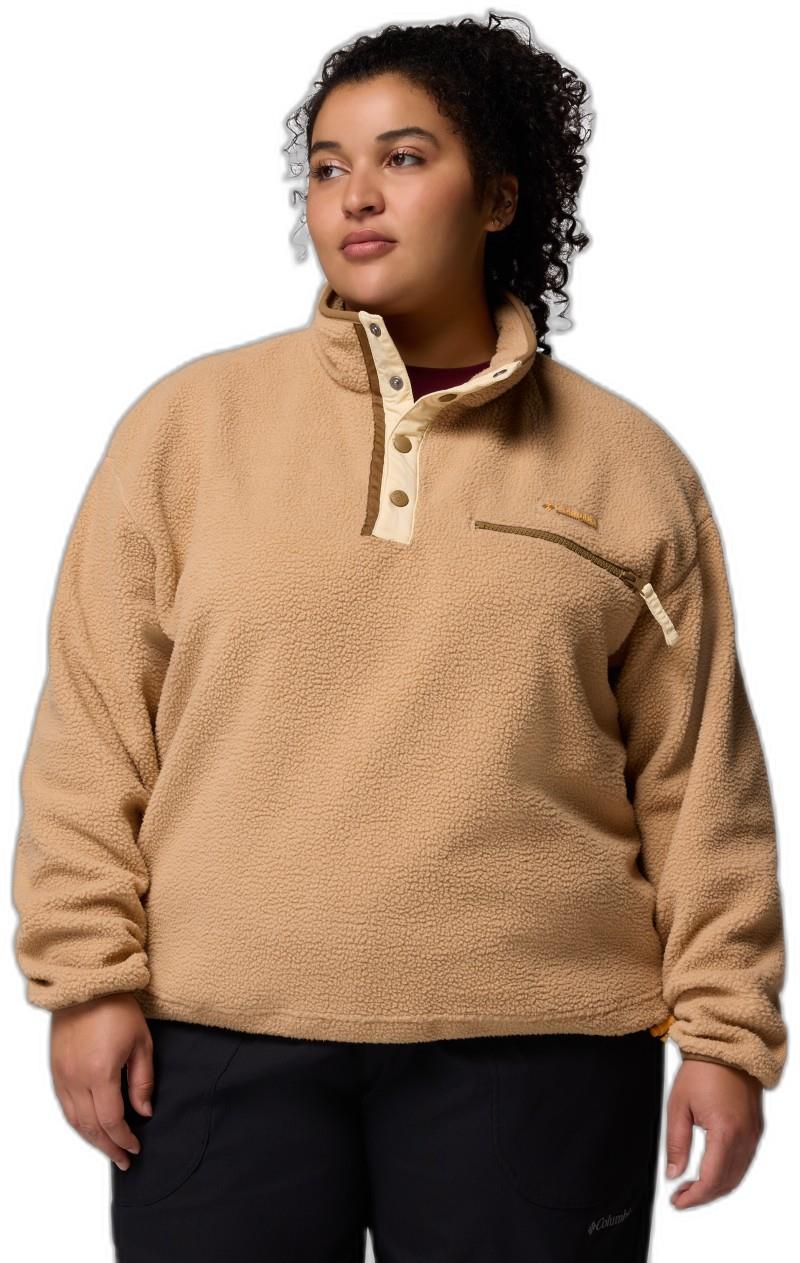 Helvetia II Cropped Half Snap Fleece, Extended - Womens - canoe 1