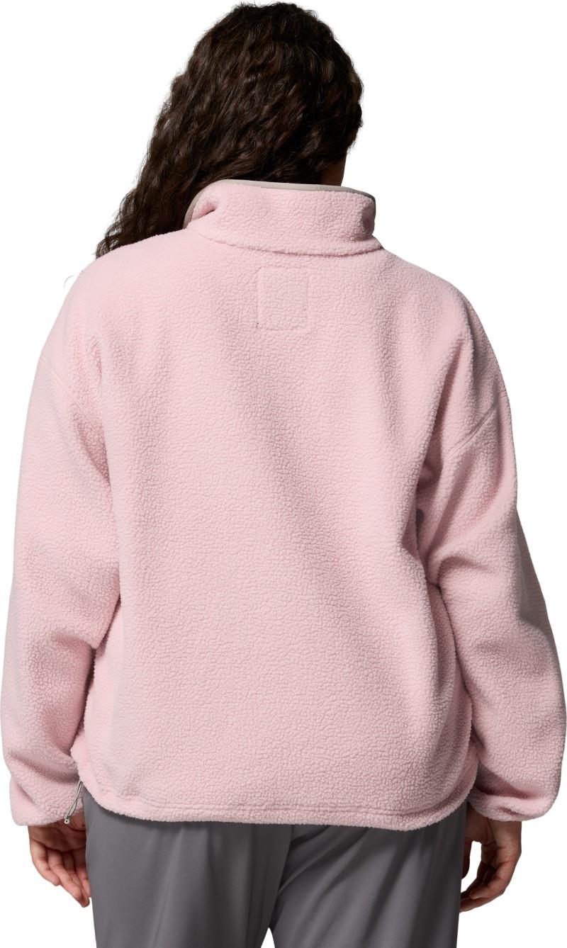 Helvetia II Cropped Half Snap Fleece, Extended - Womens - pink agate / peppercorn / flint grey 1