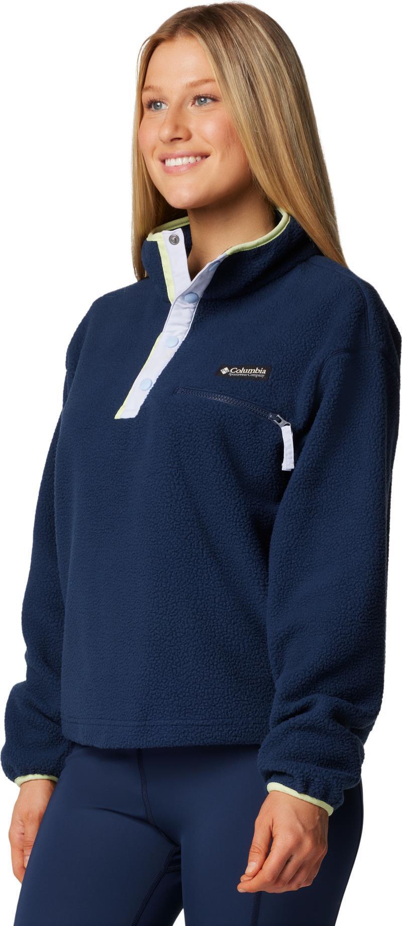 Helvetia II Cropped Half Snap Fleece - Womens - Collegiate Navy 5