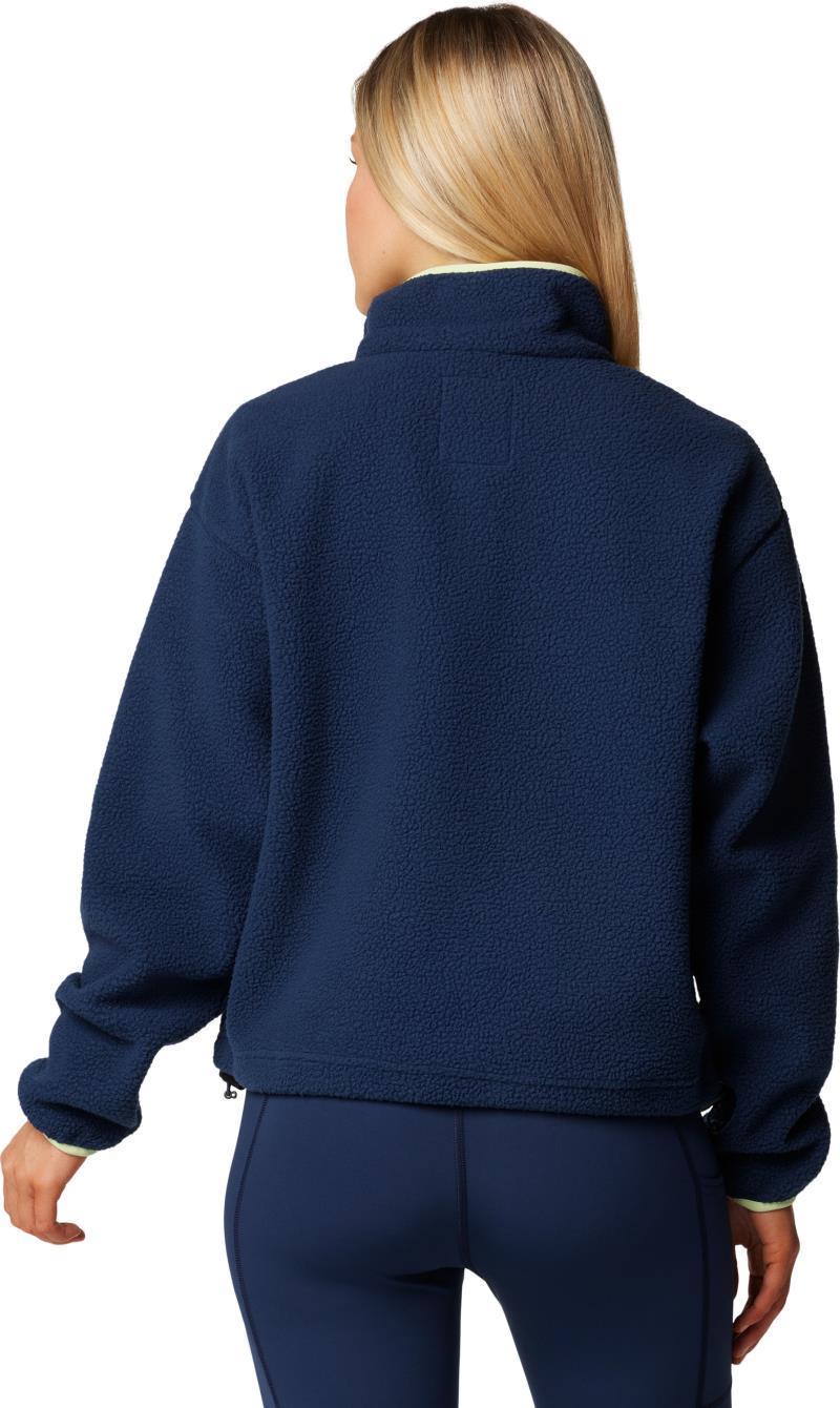 Helvetia II Cropped Half Snap Fleece - Womens - Collegiate Navy 2
