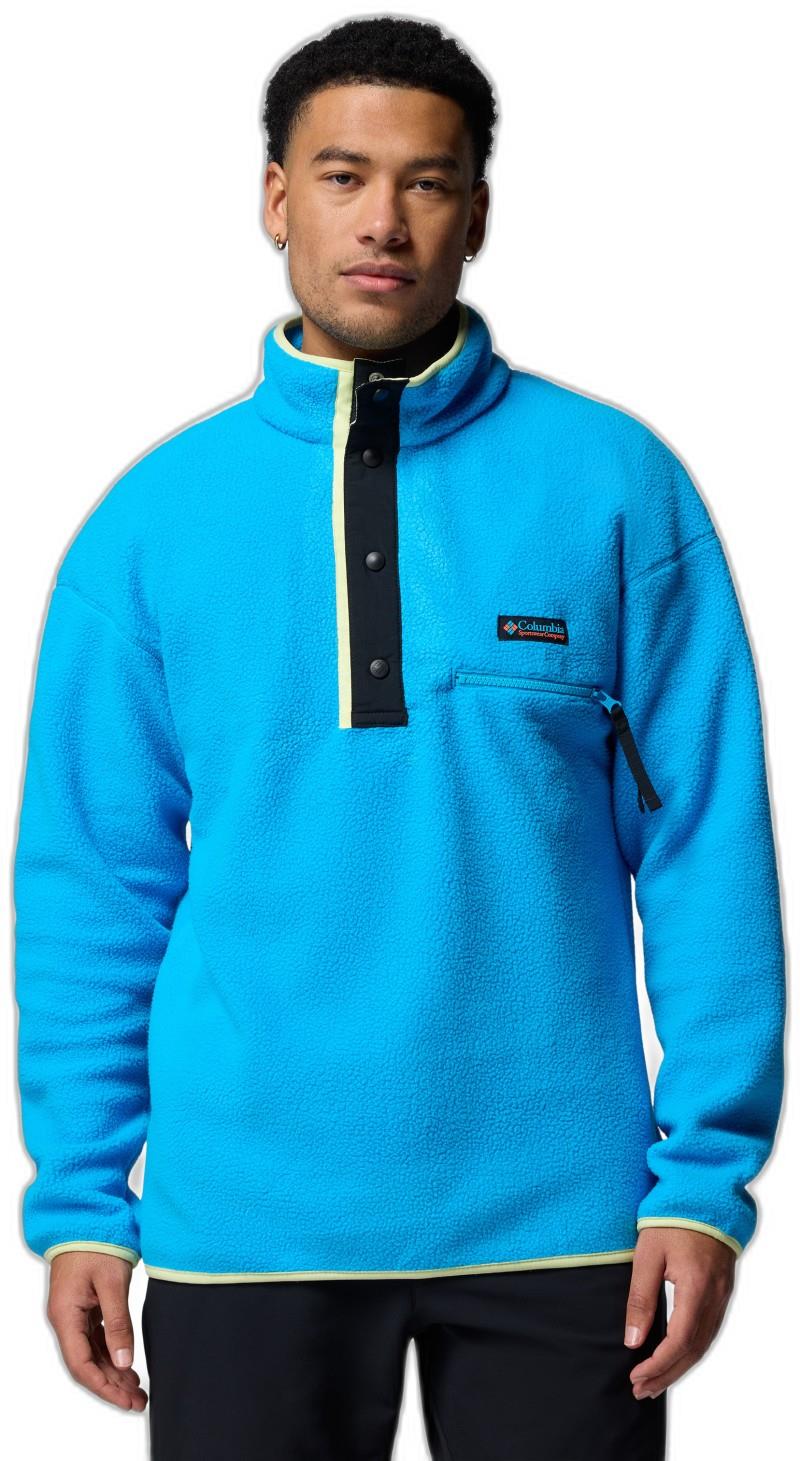 Helvetia II Half Snap Fleece - Mens - compass blue 1