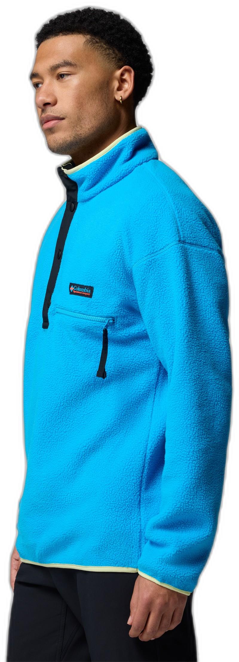 Helvetia II Half Snap Fleece - Mens - compass blue 1