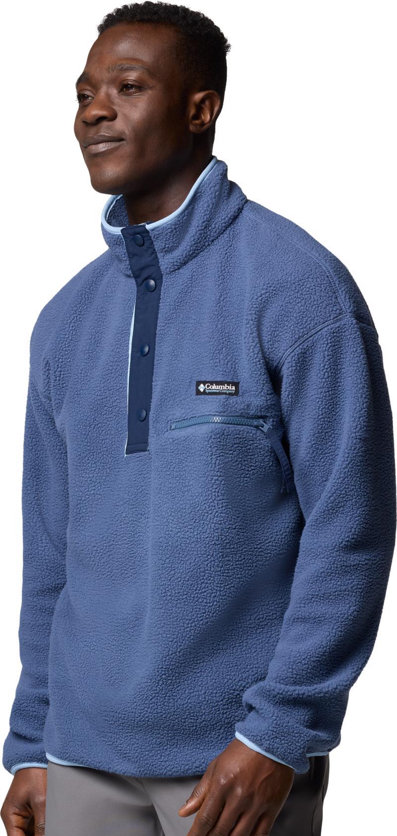 Helvetia II Half Snap Fleece - Mens - dark mountain 1