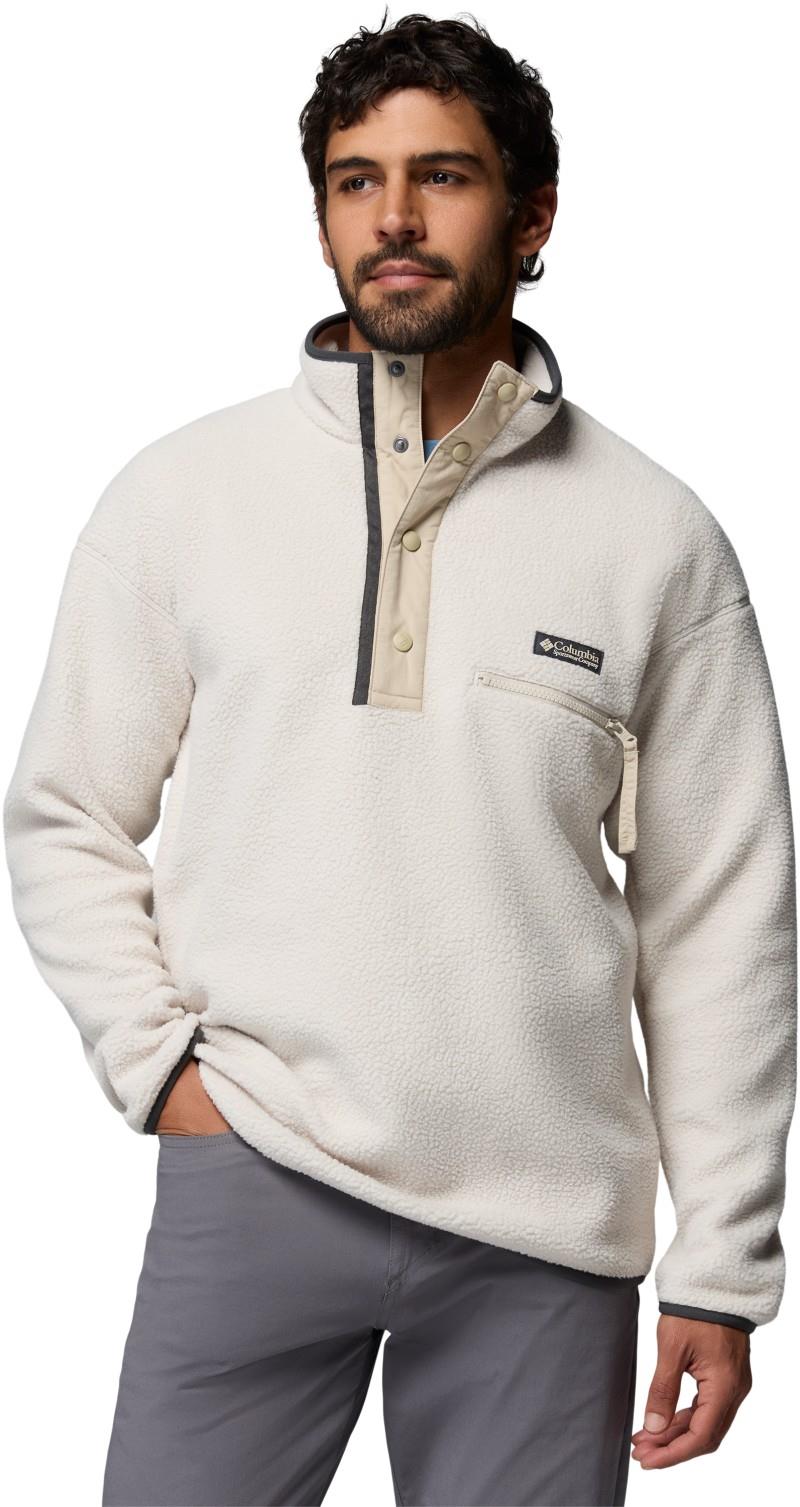 Helvetia II Half Snap Fleece - Mens - dark stone 1
