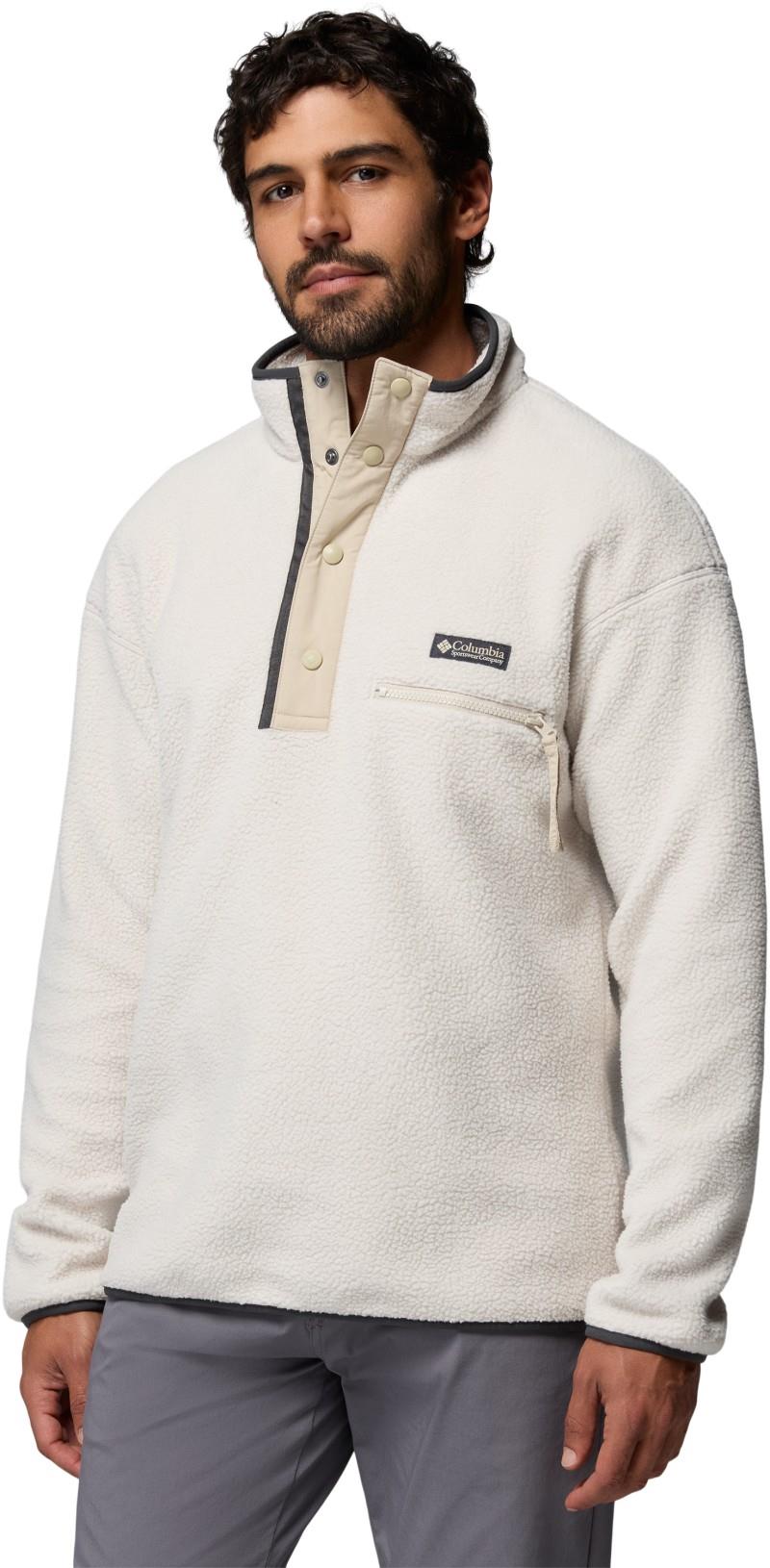 Helvetia II Half Snap Fleece - Mens - dark stone 1