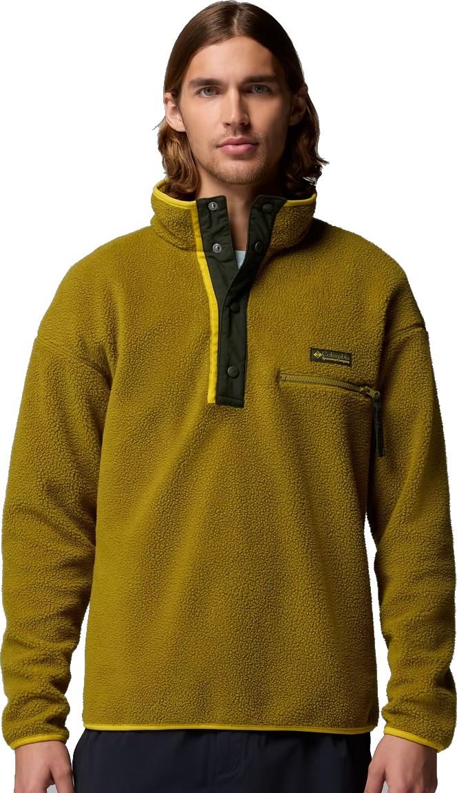 Helvetia II Half Snap Fleece - Mens - mossy green 1