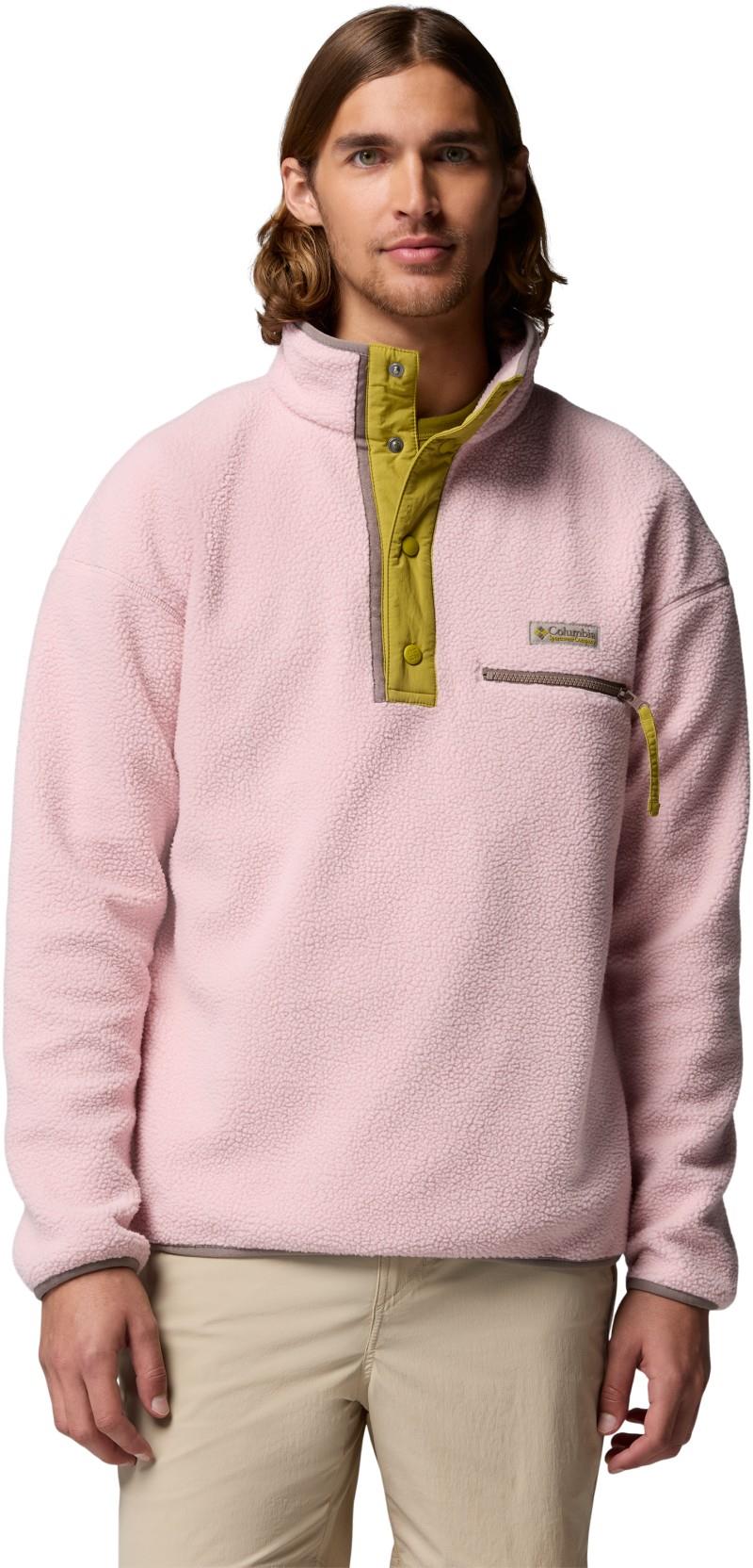 Helvetia II Half Snap Fleece - Mens - pink agate 1