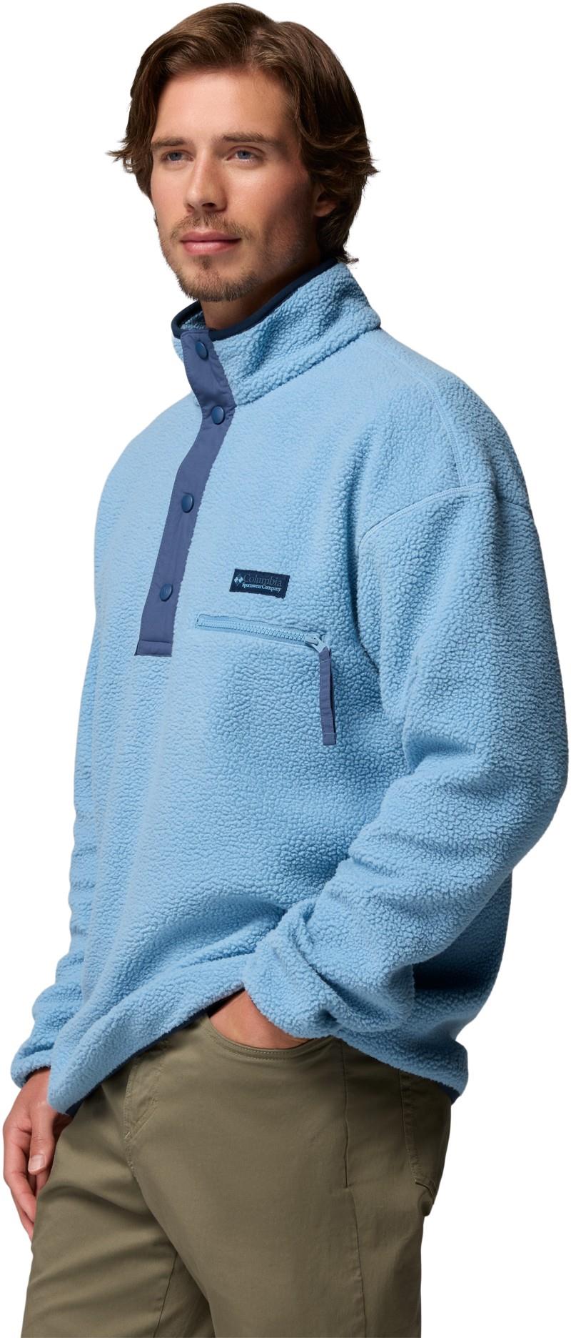 Helvetia II Half Snap Fleece - Mens - rainy day 1