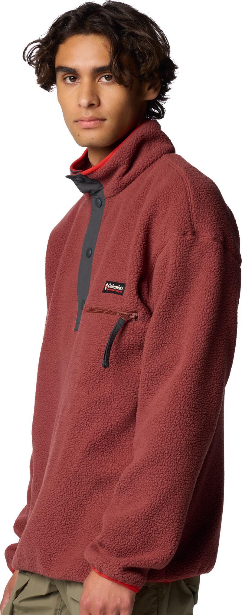 Helvetia II Half Snap Fleece - Mens - spice 1
