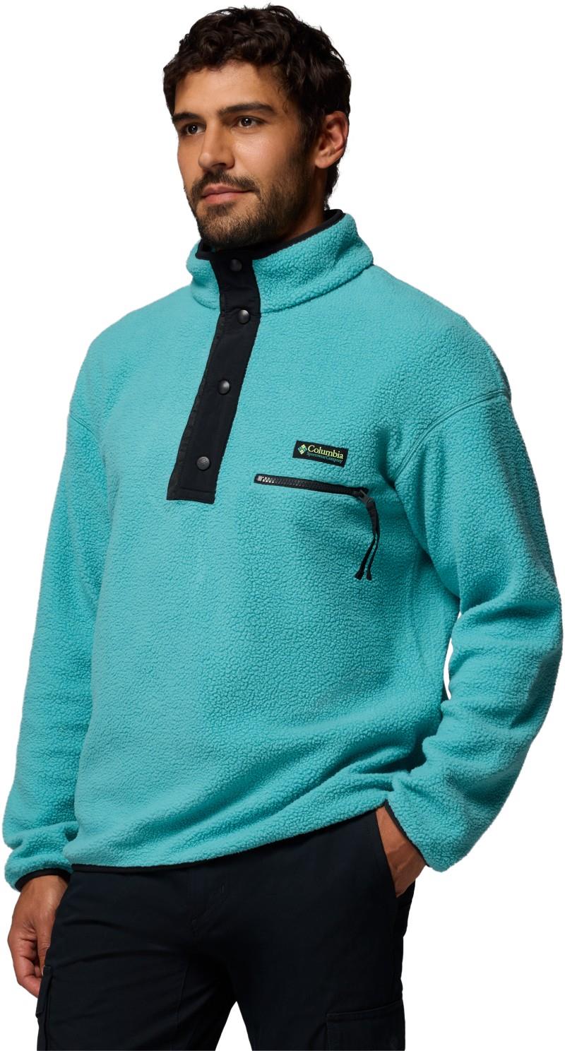 Helvetia II Half Snap Fleece - Mens - teal 1