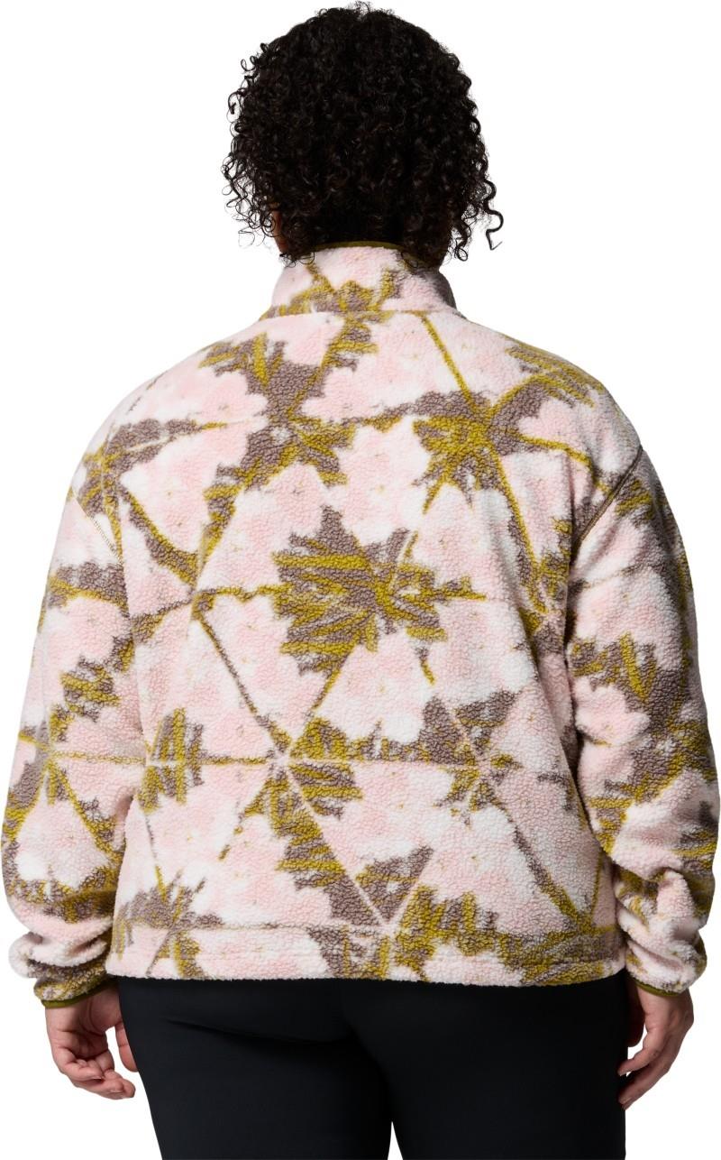 Helvetia II Printed Cropped Half Snap, Extended - Womens - pink agate / florascope 1