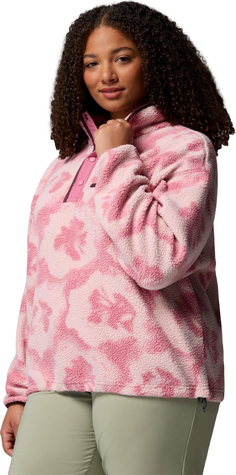 Helvetia II Printed Cropped Half Snap, Extended - Womens - rosette / sprayflower 1