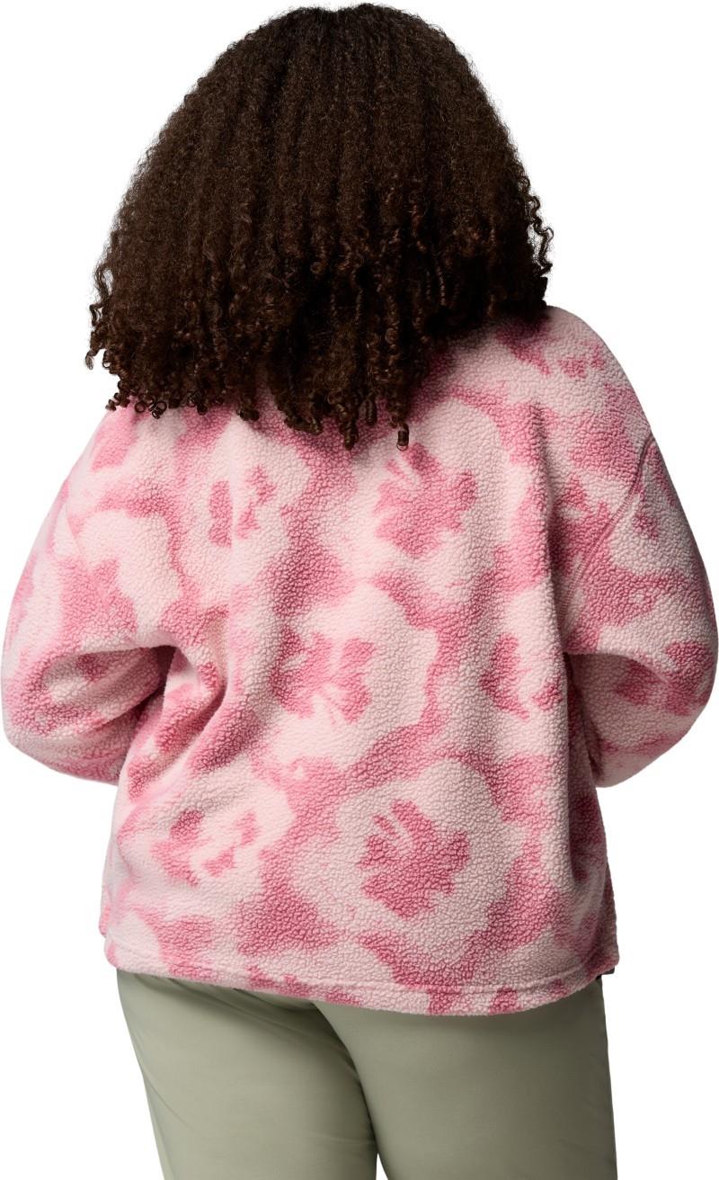 Helvetia II Printed Cropped Half Snap, Extended - Womens - rosette / sprayflower 1