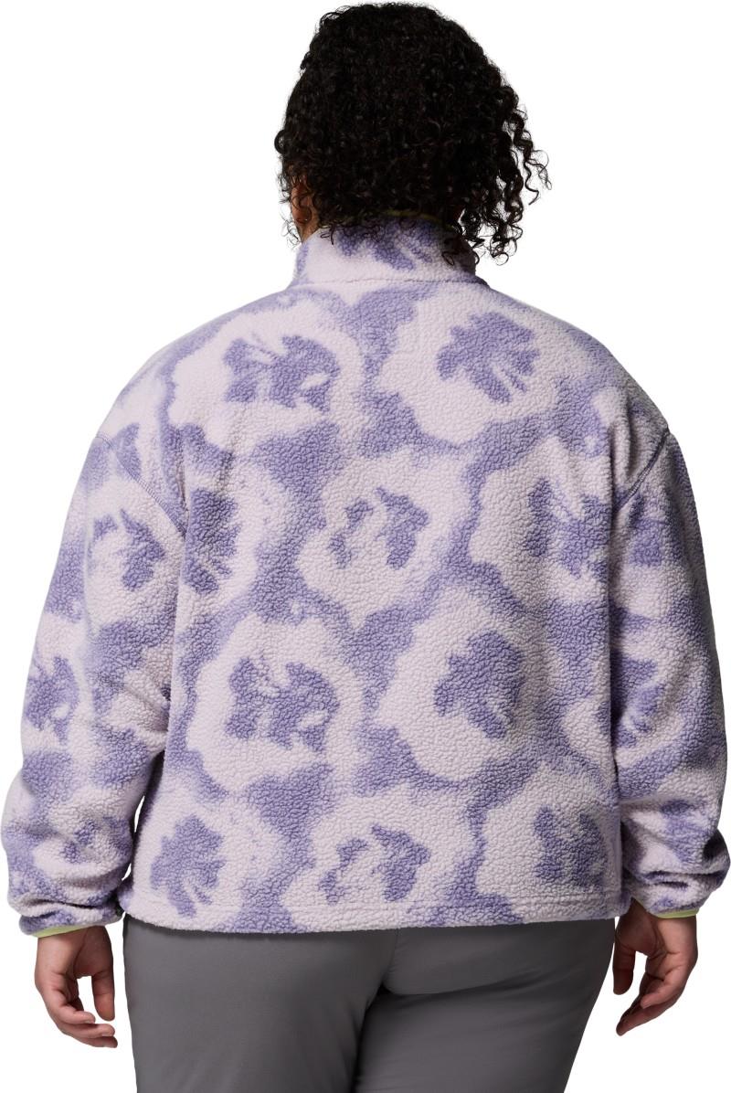 Helvetia II Printed Cropped Half Snap, Extended - Womens - stormwatch / sprayflower 1