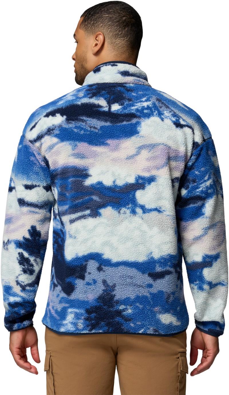 Helvetia II Printed Half Snap Fleece - Mens - collegiate navy / dreaming 1